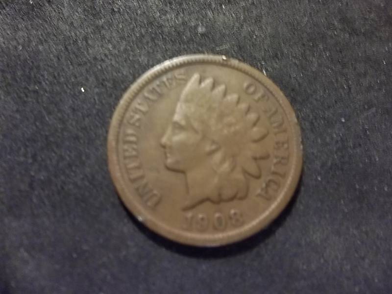 1908 S Indian Head Cent