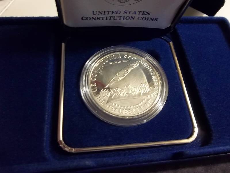 US Constitution Coin One Dollar Silver Proof