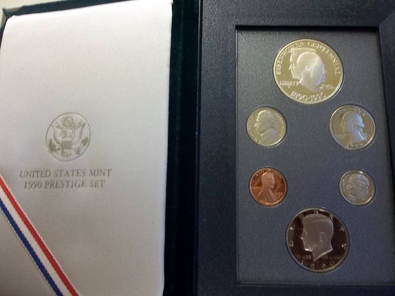 1990 Prestige Silver Dollar Proof Set