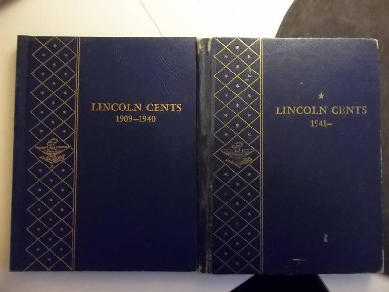 Lincoln Folder 1909-1940 (Only), Lincoln Short Set Complete With Full Set Of Cents 1941-1969 Plus Extras