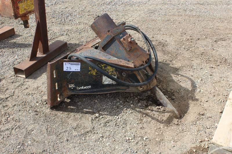 lot 25 image: Bobcat Jack Hammer Attachment for a Skid Loader