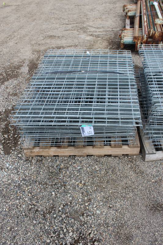 lot 55 image: Lot of (11) Pallet Racking Mesh Shelves