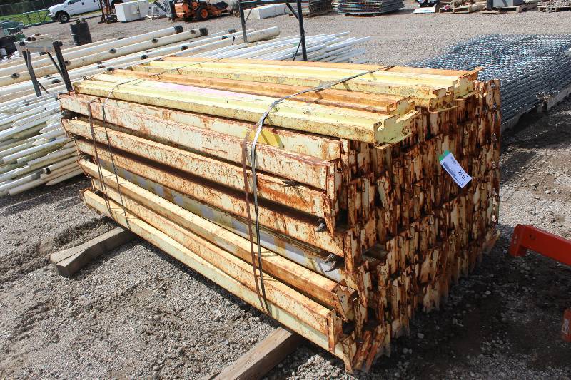 lot 58 image: Lot of (Approximately 98) 8.5ft. Pallet Racking Cross Members