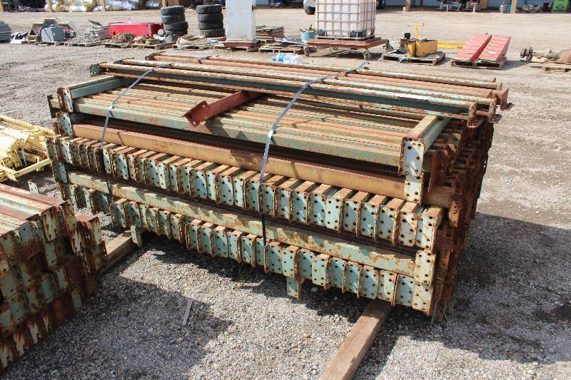 lot 64 image: Lot of (163) Pallet Racking Beams