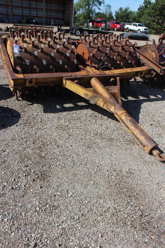 lot 67 image: All Tool Company Tow-behind Sheeps Foot Roller w Dual 48in. Drums