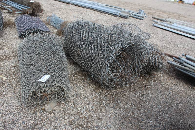 lot 125 image: Lot of (3) Rolls of 5ft. Chain Link Fencing