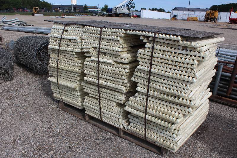 lot 126 image: Lot of (90) 2x4ft. Styrofoam Concrete Stamps