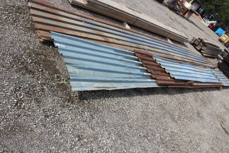 lot 133 image: Lot of (11) Steel Siding Panels