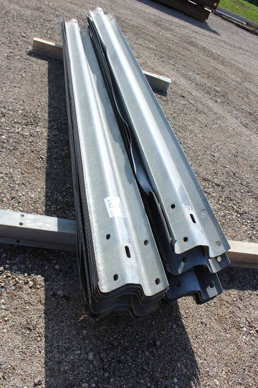 lot 143 image: Lot of (Approximately 25) Steel Highway Guard Rails