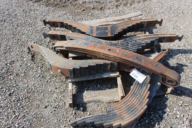lot 148 image: Lot of (5) Misc Truck Rear Leaf Spring Assemblies