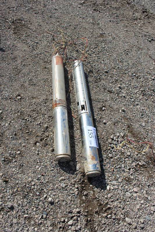 lot 155 image: Lot of (2) 4in. Submersible Well Pumps