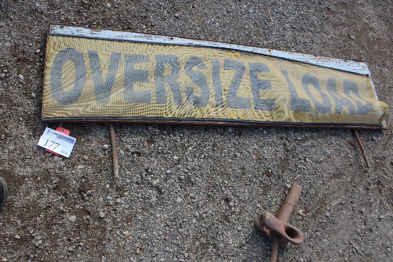 lot 177 image: Oversize Load Sign