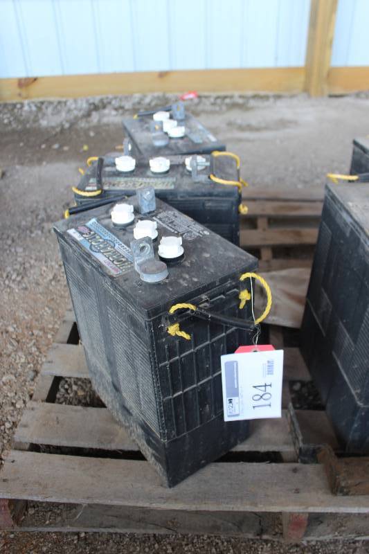 lot 184 image: Lot of (3) Workaholic Deep Cycle Batteries
