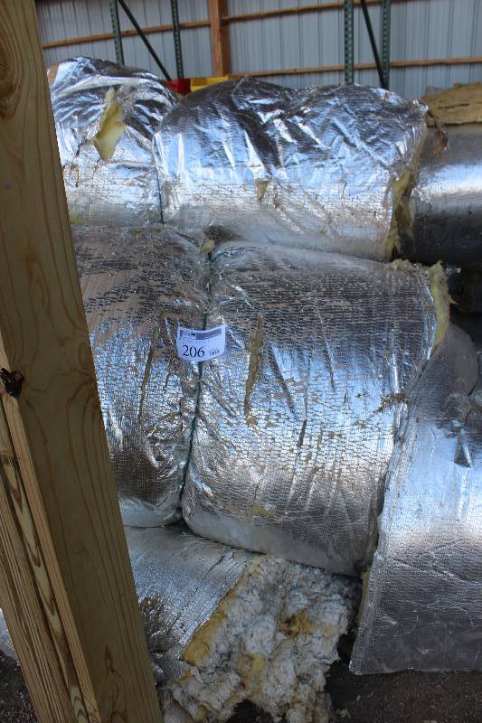 lot 206 image: Lot of (10) Rolls of Foil-Face Insulation