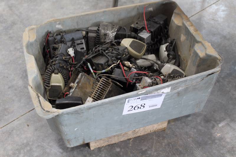 lot 268 image: Box Lot of Truck Radios, Microphones