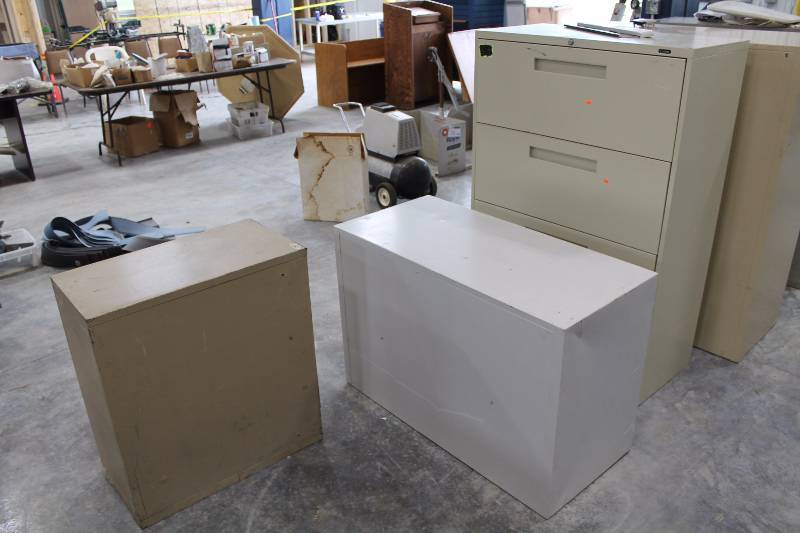 lot 236 image: Lot of (3) Metal File Cabinets