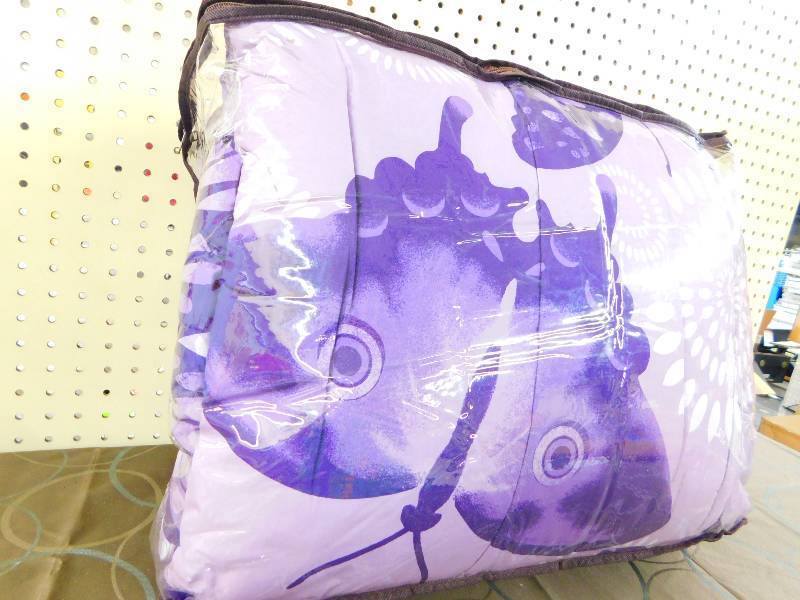 ALCOVE COMFORTER Flutter- Full Purple Full, MSRP $69.99