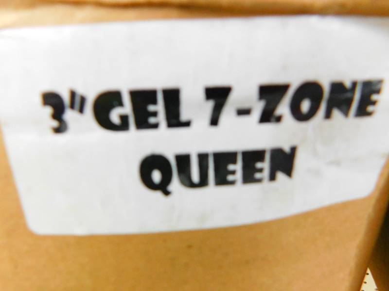 3 Gel Foam 7-Zone Topper QUEEN, MSRP $241.99