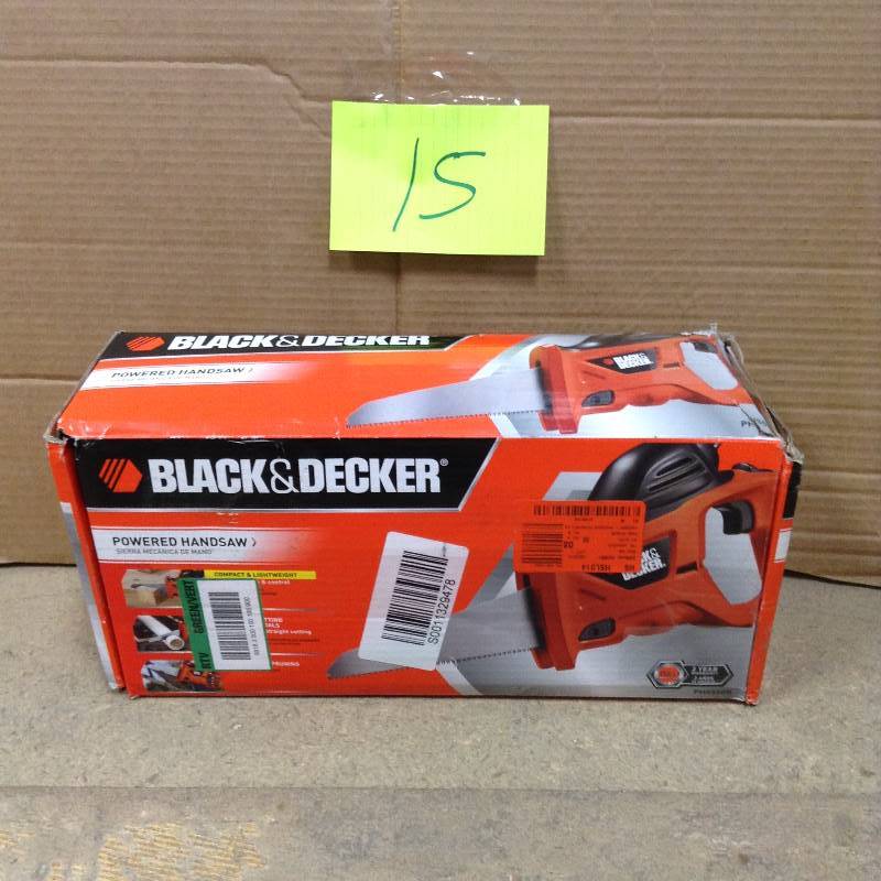 lot 15 image: BLACKDECKER 3.4 Amp Powered Hand Saw Never used
