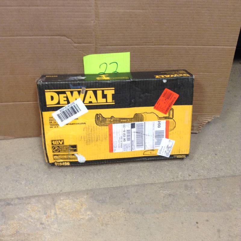 lot 22 image: Never used DEWALT 18-Volt NiCd Cordless 10 oz. Adhesive Dispenser (Tool-Only)