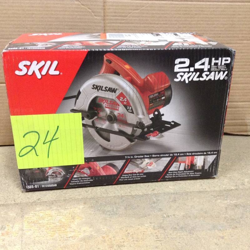 lot 24 image: New never used Skil 13 Amp Corded Electric 7-14 in. Circular Saw