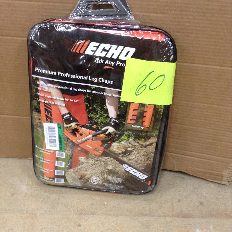 lot 60 image: never used ECHO 36 in. Full-Wrap Chain Saw Chaps