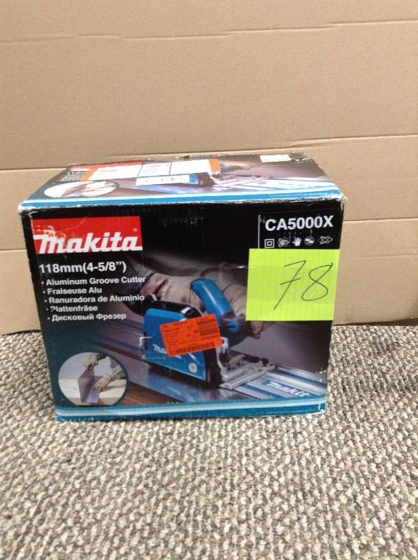 lot 78 image: MSRP $795 never used Makita 4-58 in. Aluminum Groove Cutter