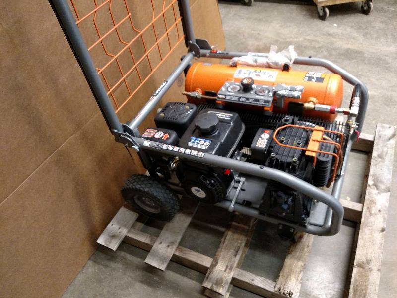 lot 7 image: Ridgid Gas Hand Truck Air Compressor