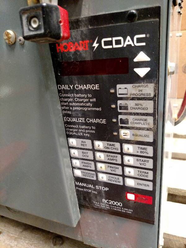lot 22 image: Hobart 48 Volt Forklift Battery Cha...