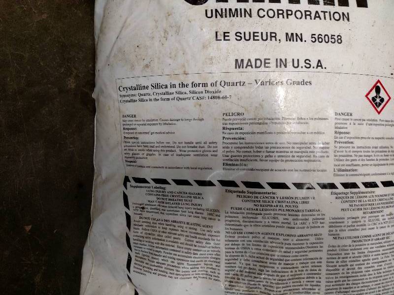 lot 51 image: (2) 50 lb. Bags Granusil Silica Ind...
