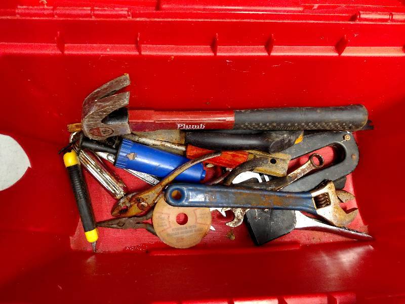 lot 96 image: Toolbox with Tools...