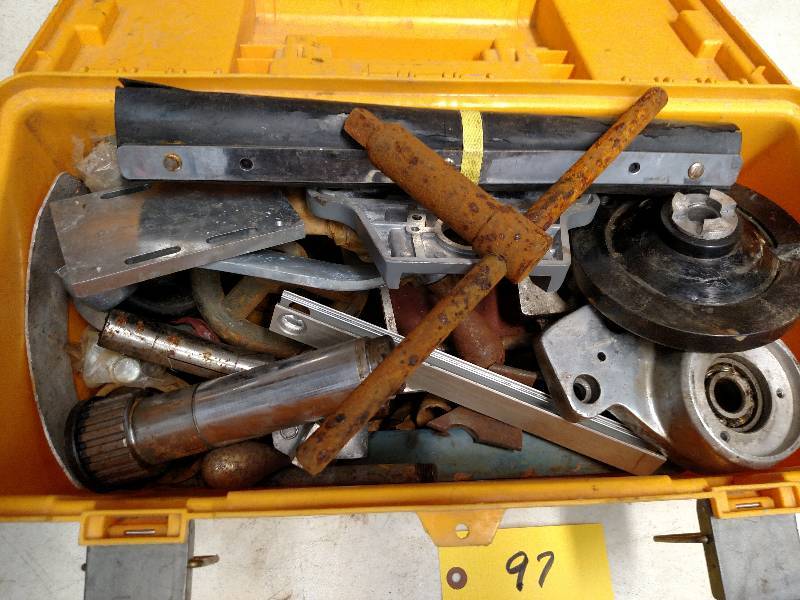 lot 97 image: Toolbox with Machine Parts...