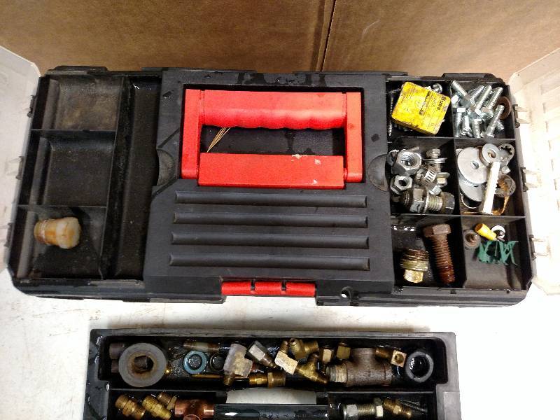 lot 102 image: Toolbox with Asstd Plumbing & Hard...