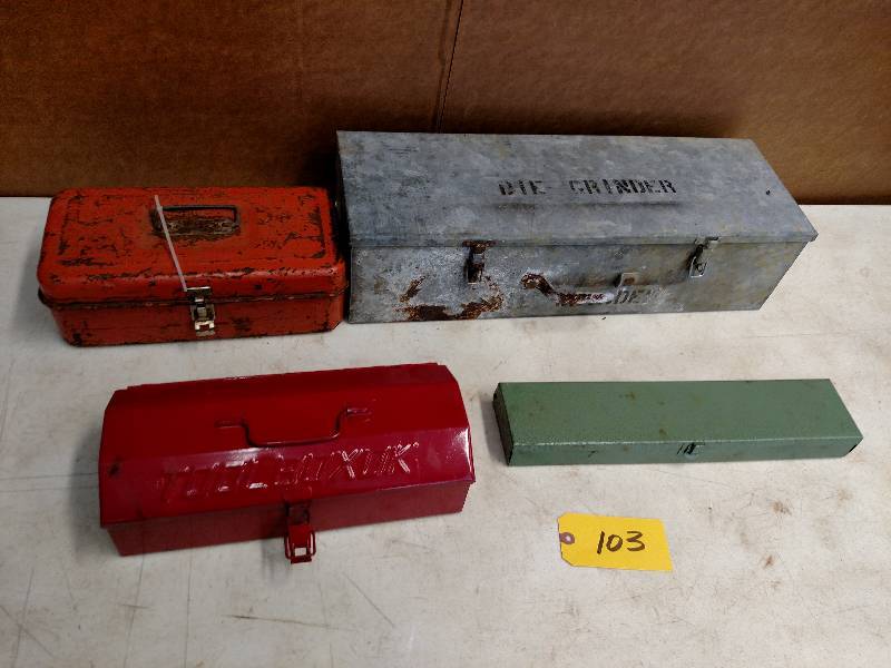 lot 103 image: (4) Toolboxes...
