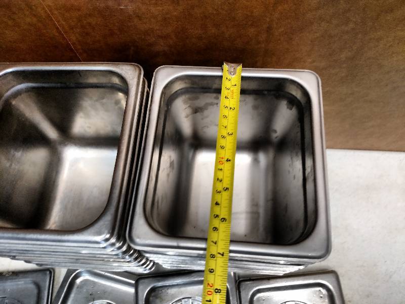 lot 130 image: (27) Stainless Steel Cambro Cans & ...