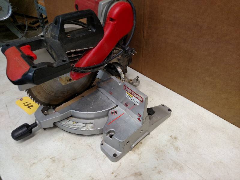lot 132 image: Craftsman 12 Miter Saw, Works...