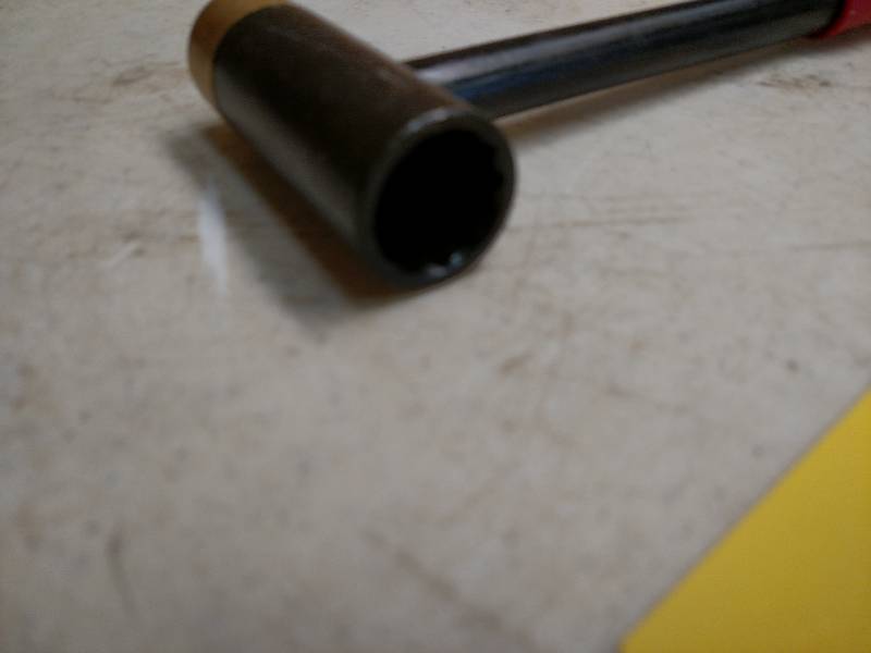 lot 177 image: Draw Bar Wrench with Brass Hammer...
