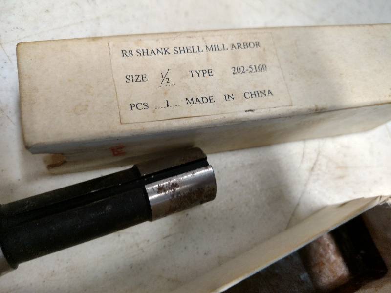 lot 180 image: R8 Shank Shell Mill Arbor, 12...