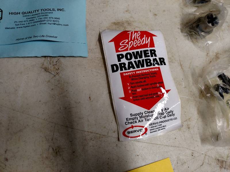 lot 197 image: Servo Power Draw Bar, Auto Oiler & ...