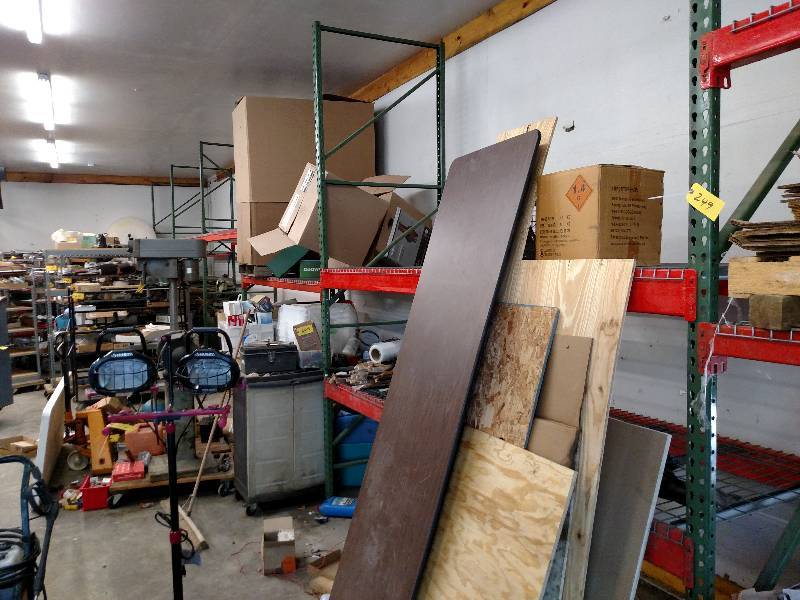 lot 249 image: Tear Drop Pallet Racking Including ...