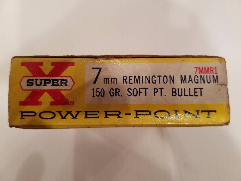 lot 12 image: Remington Western 7mm 150 GR. Soft Point Bullets