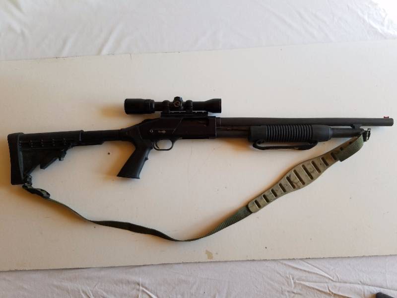 lot 3 image: Mossberg 500 A 12 Gauge With Deer Barrel