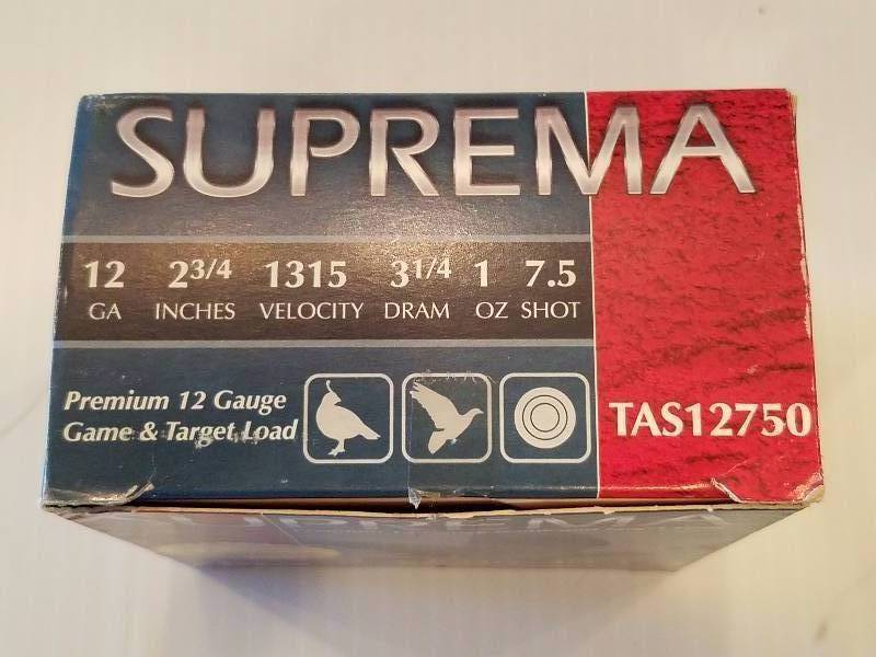 lot 25 image: Suprema 12 GA. 2 34 Game & target load