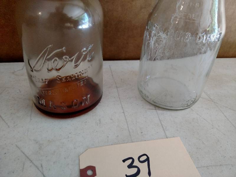 lot 39 image: (2) Oil Jars...