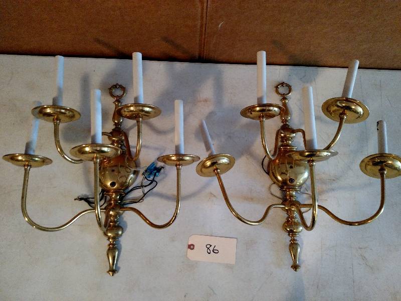 lot 86 image: (2) Electric Candelabras...