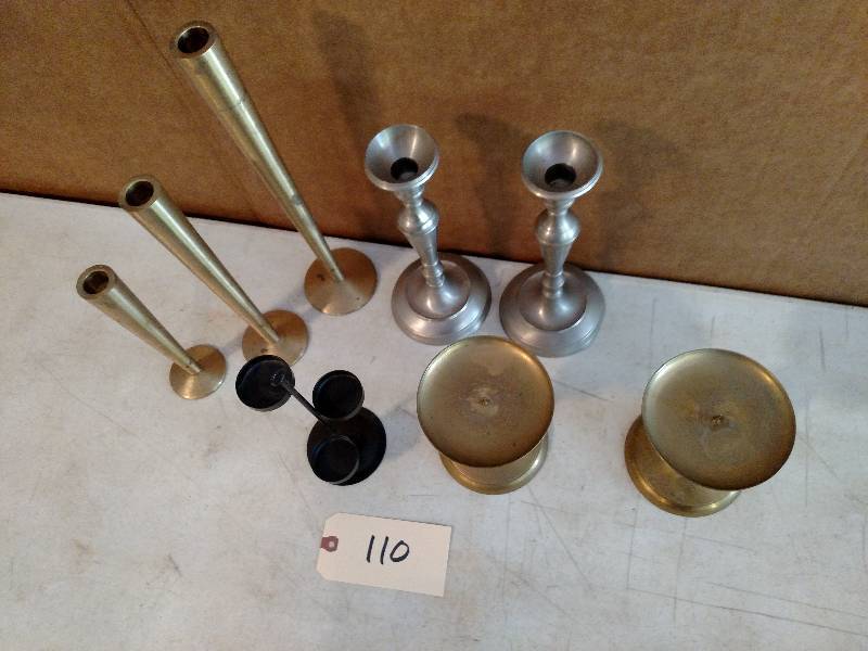 lot 110 image: Asstd Candle Holders...