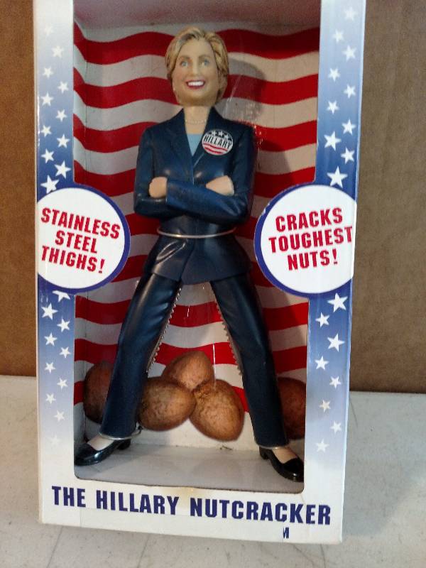 lot 123 image: Hilary Clinton Nut Cracker...