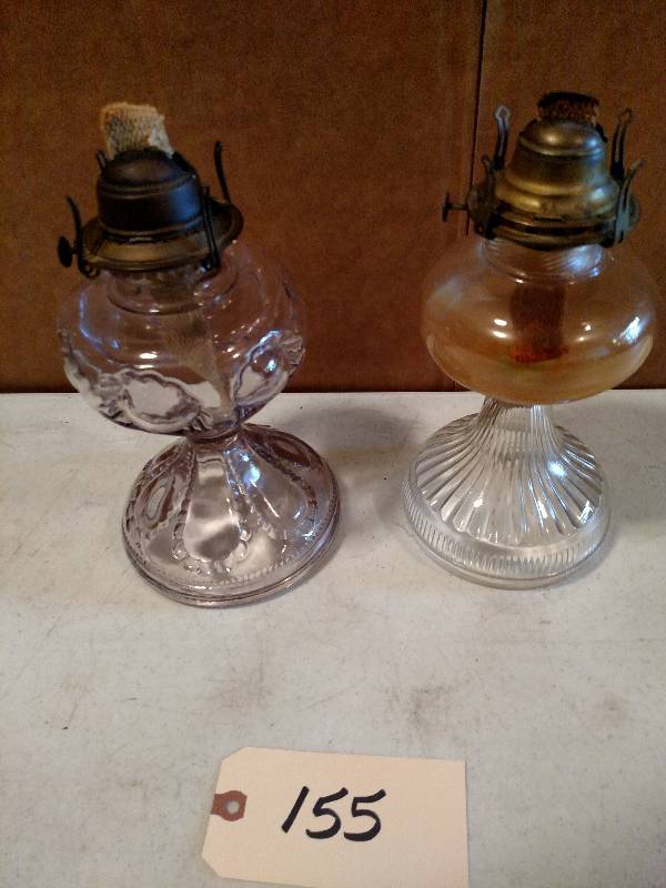 lot 155 image: (2) Oil Lamps...