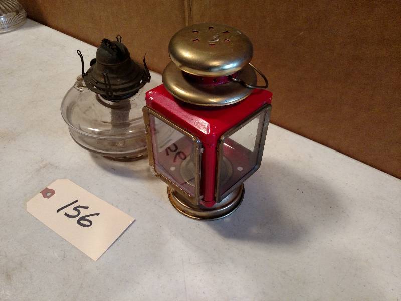 lot 156 image: (2) Oil Lamps...