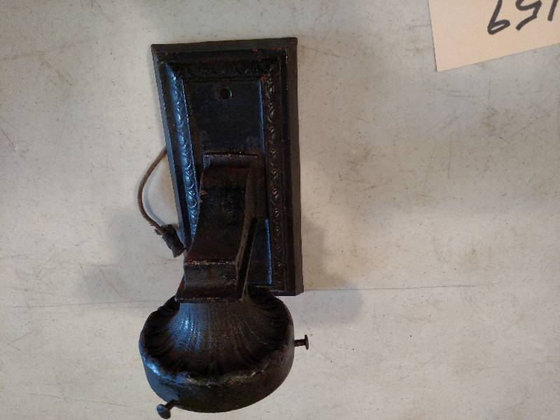 lot 159 image: Cast Iron Wall Sconce...